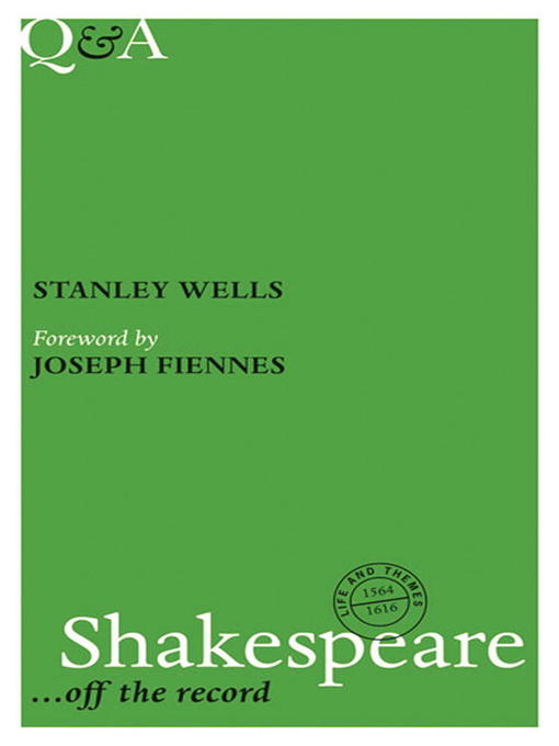 Title details for Q&A Shakespeare by Stanley Wells - Available